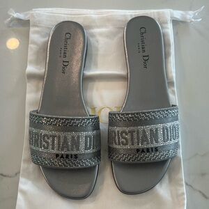 Dior D Way crystal sandal